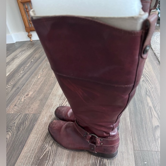•FRYE Melissa Harness Inside Zip Wide-Calf Boots - Pre-loved• - Picture 8 of 15